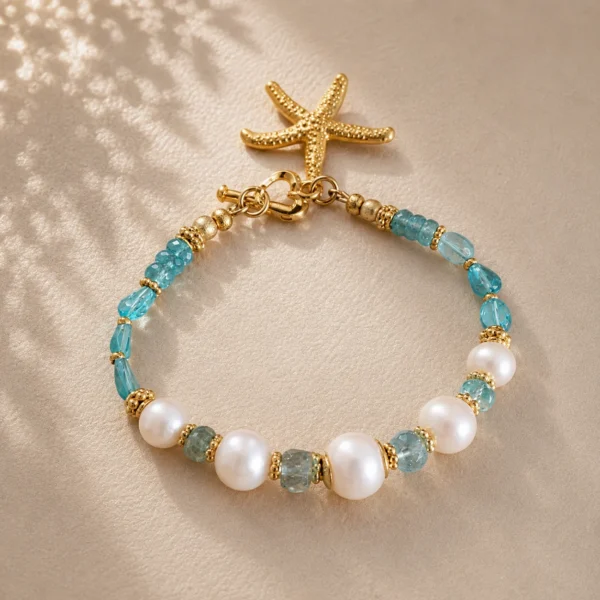 Pearl Gemstone Bracelet by Dog-ma Collars Jewelry and Accessories