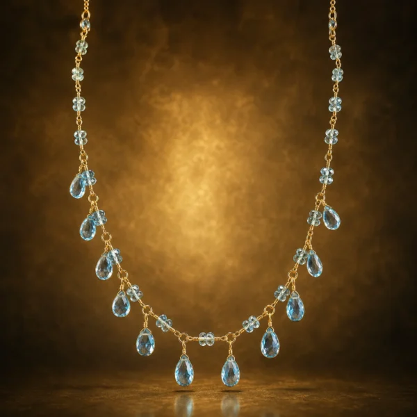 Blue Topaz Necklace